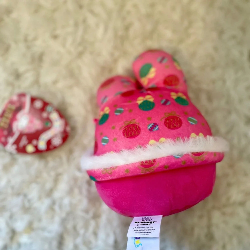 Squishmallows My Melody Plush‎ Toy Pink Holiday Festive